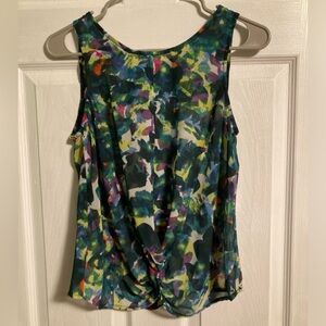 Abstract floral sleeveless top from Petticoat Alley